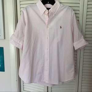 Ralph Lauren - NWT SS Pinstripe Button-up